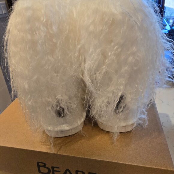 NEW BEARPAW Boo Real White Lamb Fur Lined Boots Womens Size 6 uk 4.5 eu 37 NIB - Picture 6 of 15